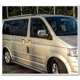 DB Chrome VW T5 Multivan Kapı Kolu Nikelajı 2003-2014 4 Kapı P.Çelik