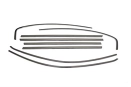 OMSA Fiat Egea HB Sedan Siyah Krom Cam Çerçevesi 8 Parça 2016 ve Sonrası