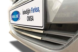 OMSA Ford Courier Krom Ön Tampon Çıtası 2 Parça 2014-2017 Arası
