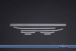 OMSA Hyundai i10 HB Krom Cam Alt Çıtası 2013-2016 Arası