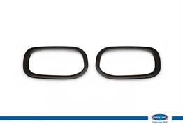 OMSA Jeep Renegade Siyah Krom Reflektör Çerçevesi 2 Parça 2014 ve Sonrası