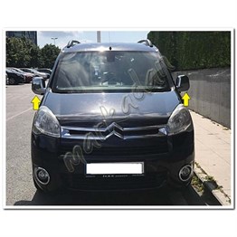Markadan Citroen Berlingo Krom Ayna Kapağı 2012-2018 2 Parça Abs Krom