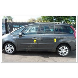 Markadan Citroen C4 Picasso Krom Kapı Kolu 2013-2022 4 Kapı Paslanmaz Çelik