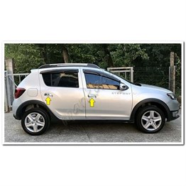 Markadan Dacia Sandero Krom Kapı Kolu 2012-2020 4 Kapı Paslanmaz Çelik