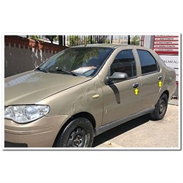 Markadan Fiat Albea Krom Kapı Kolu 2002-2012 4 Kapı Paslanmaz Çelik