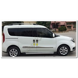 Markadan Fiat Doblo Krom Kapı Kolu 2010-2023 4 Kapı 8 Parça Paslanmaz Çelik