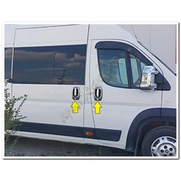 Markadan Fiat Ducato Krom Kapı Kolu 2006-2014 4 Kapı 8 Parça Paslanmaz Çelik