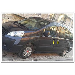 Markadan Fiat Scudo Krom Kapı Kolu 2006 Sonrası 4 Kapı Paslanmaz Çelik