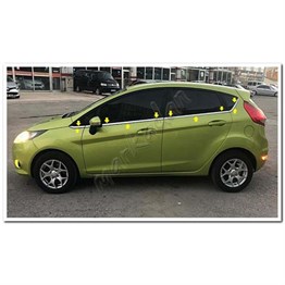 Markadan Ford Fiesta Krom Cam Çıtası 2009-2017 8 Parça Paslanmaz Çelik