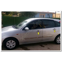 Markadan Ford Focus Sedan Krom Kapı Kolu 1998-2005 4 Kapı Paslanmaz Çelik