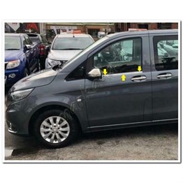 Markadan Mercedes Vito Krom Cam Çıtası 2014 Sonrası 2 Parça Paslanmaz Çelik