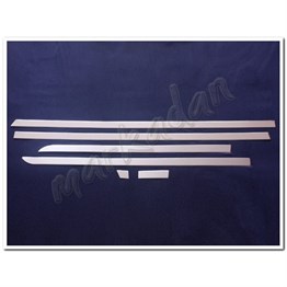 Markadan Mercedes Vito W447 Kısa Şase Krom Yan Kapı Çıtası 2014 Sonrası 6 Parça Paslanmaz Çelik