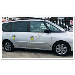 Markadan Renault Espace Krom Kapı Kolu 2006 Sonrası 4 Kapı Paslanmaz Çelik
