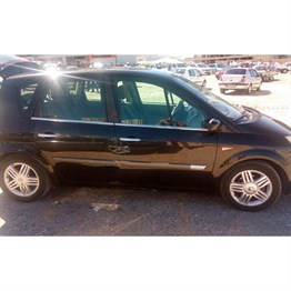 Markadan Renault Scenic 2 Krom Cam Çıtası 2003-2009 4 Parça Paslanmaz Çelik