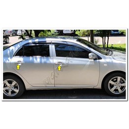 Markadan Toyota Corolla Krom Kapı Kolu 2007-2012 4 Kapı Paslanmaz Çelik