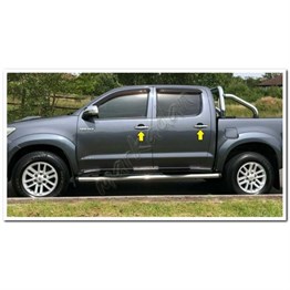 Markadan Toyota Hilux Krom Kapı Kolu 2006-2014 4 Kapı Paslanmaz Çelik
