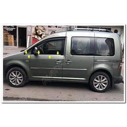 Markadan VW Caddy Krom Cam Çıtası 2004-2014 4 Parça Paslanmaz Çelik