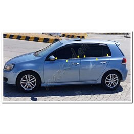 Markadan VW Golf 7 Krom Cam Çıtası 2012-2020 4 Parça Paslanmaz Çelik