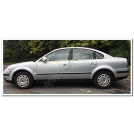 Markadan VW Passat 3B Krom Cam Çıtası 1996-2005 6 Parça Paslanmaz Çelik