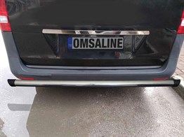 OMSA Mercedes Vito W447 Krom Boru Çap:60 Arka Koruma Plastik Kapak 2014 ve Sonrası