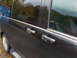 OMSA Mercedes Vito W447 Krom Cam Alt Çıtaları 8 Parça Tek Sürgülü Uzun Şase 2014 ve Sonrası