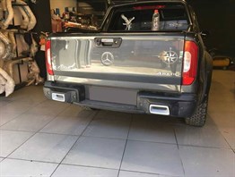 Mercedes X-Class Arka Difüzör Mat Siyah 2017 ve Sonrası