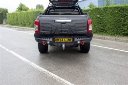 OMSA Mitsubishi L200 Dakar Çelik Arka Tampon Ledli Sensörsüz 2020 ve Sonrası