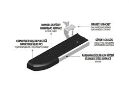 OMSA Audi Q5 Nevada Yan Basamak Krom 2009-2024 Arası