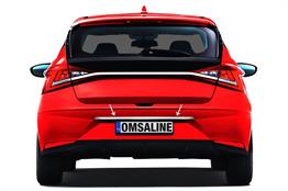 OMSA Hyundai İ20 Krom Bagaj Çıtası Plaka Üstü 2020 ve Sonrası