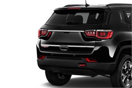 OMSA Jeep Compass Krom Bagaj Çıtası Plaka Üstü 2017 ve Sonrası
