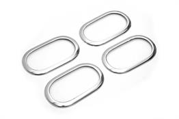 OMSA Renault Clio 3 Krom İç Kapı Kolu Çerçevesi 4 Parça 2006-2012 Arası