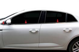 OMSA Renault Megane 4 Sedan Krom Cam Alt Çıtası 6 Parça 2021 ve Sonrası