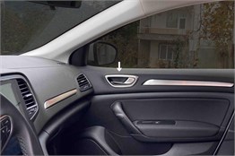 OMSA Renault Megane 4 Sedan Krom İç Kapı Kolu Çerçevesi 4 Parça Taşlı 2016-2020 Arası