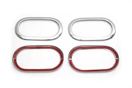 OMSA Renault Scenic 2 Krom İç Kapı Kolu Çerçevesi 4 Parça 2003-2009 Arası