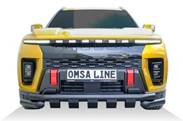 OMSA Ssangyong KGM Musso EV Shark Ön Koruma + Karter Koruma Çap:76 Siyah 2025 ve Sonrası