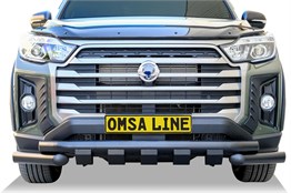 OMSA Ssangyong Musso Shark Ön Koruma Çap:76 Siyah 2019 ve Sonrası