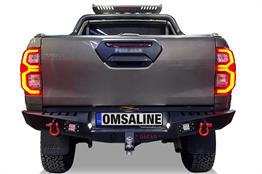 OMSA Toyota Hilux Dakar Çelik Arka Tampon Ledli Sensörlü 2020 ve Sonrası