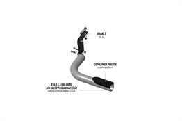 OMSA VW Amarok Amazon Arka Koruma Çap:76 Krom 2022 ve Sonrası