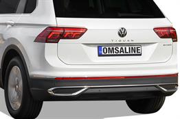 OMSA VW Tiguan Krom Egzoz Çerçevesi 3 Parça 2020-2023 Arası