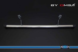 OMSA Peugeot Partner Tepee Krom Boru Çap:60 Arka Koruma Plastik Kapak 2008-2018 Arası