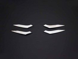 OMSA Renault Clio 5 Krom Sis Farı Çıtası 4 Parça 2019-2022 Arası