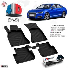 S-Dizayn Audi A4 4D Havuzlu Paspas 2016-2019 A+Kalite