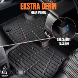 S-Dizayn Audi A7 3D Pro Havuzlu Paspas 2018 Üzeri A+ Kalite