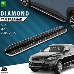 S-Dizayn Audi Q7 Diamond Krom Yan Basamak 213 Cm 2005-2015 A+ Kalite