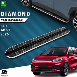 S-Dizayn BYD Atto 3 Diamond Krom Yan Basamak 183 Cm 2022 Üzeri