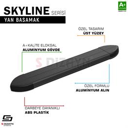 BYD Atto 3 Skyline Siyah Yan Basamak 193 Cm 2022 Üzeri A+ Kalite