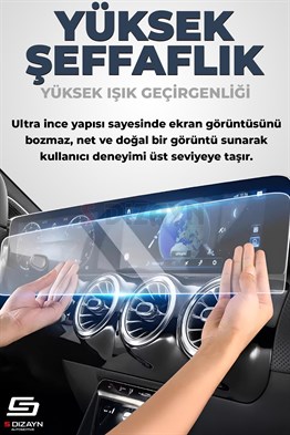 S-Dizayn BYD Seal U 9H Nano Gösterge ve Multimedya Ekran Koruyucu (PARLAK) 2024 Üzeri A+ Kalite
