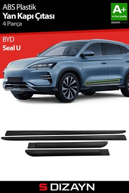S-Dizayn BYD Seal U ABS Plastik Yan Kapı Koruma Çıtası 2022 Üzeri A+ Kalite
