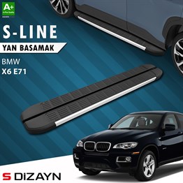 S-Dizayn Bmw X6 E71 S-Line Aluminyum Yan Basamak 193 Cm 2008-2014 A+ Kalite