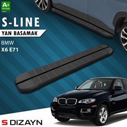 S-Dizayn Bmw X6 E71 S-Line Siyah Yan Basamak 193 Cm 2008-2014 A+ Kalite